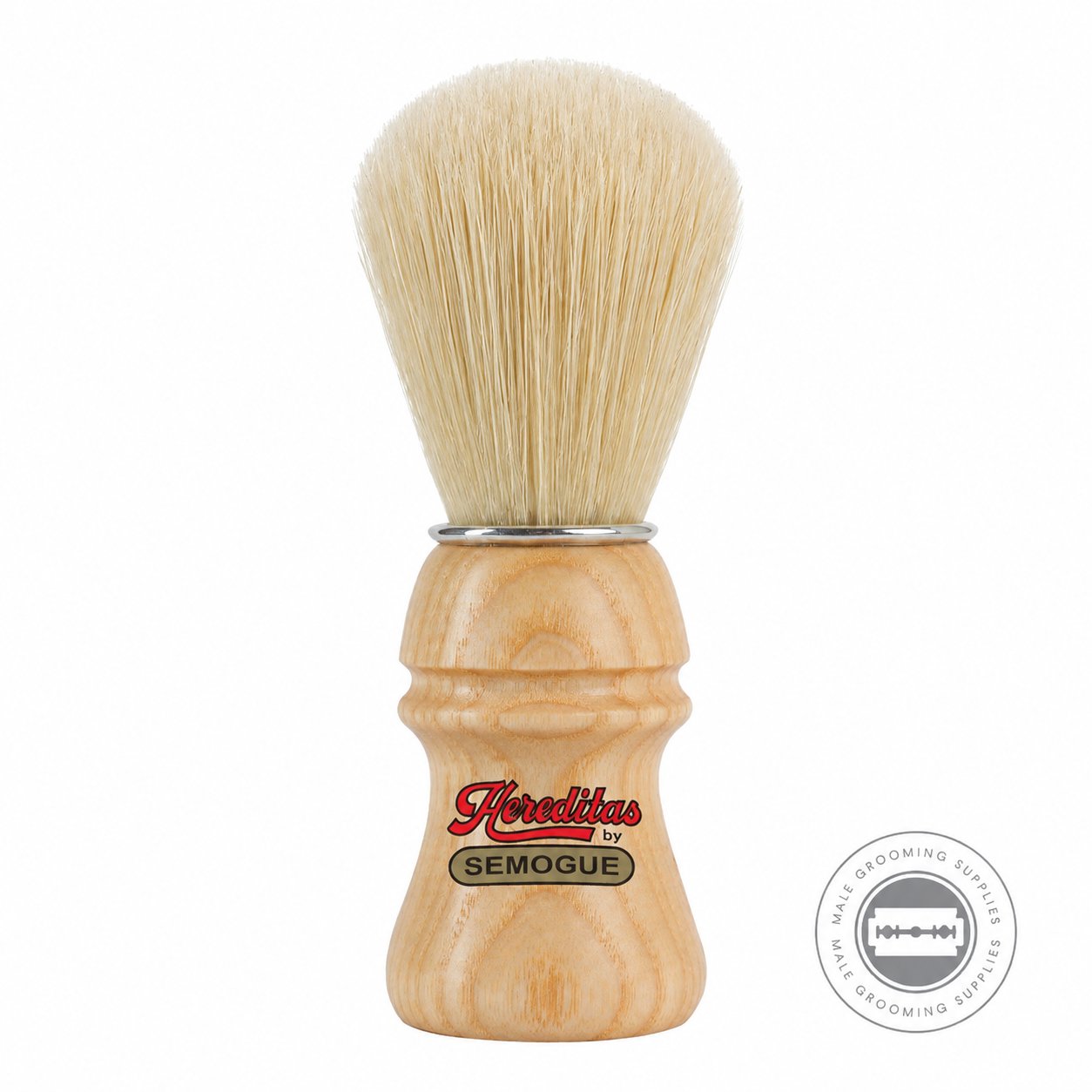Semogue Hereditas 1250 Extra Boar Shaving Brush – Ash Wood Handle – Male Grooming Supplies