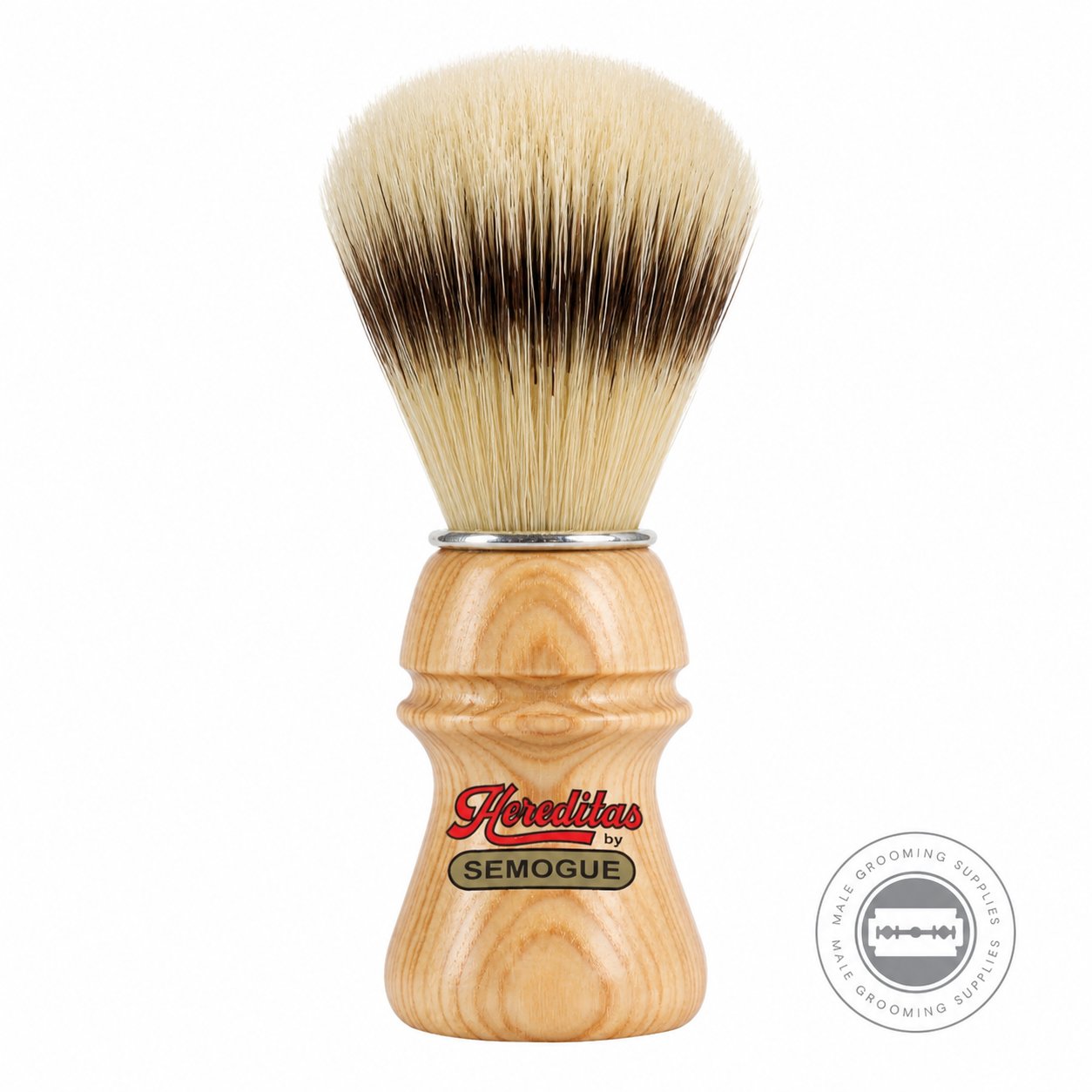 Semogue Hereditas 1800 Extra IB Boar Shaving Brush – Ash Wood Handle – Male Grooming Supplies