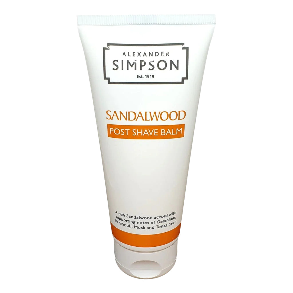 Alexander Simpson Sandalwood Post Shave Balm 100ml – Classic Aftershave Moisturiser