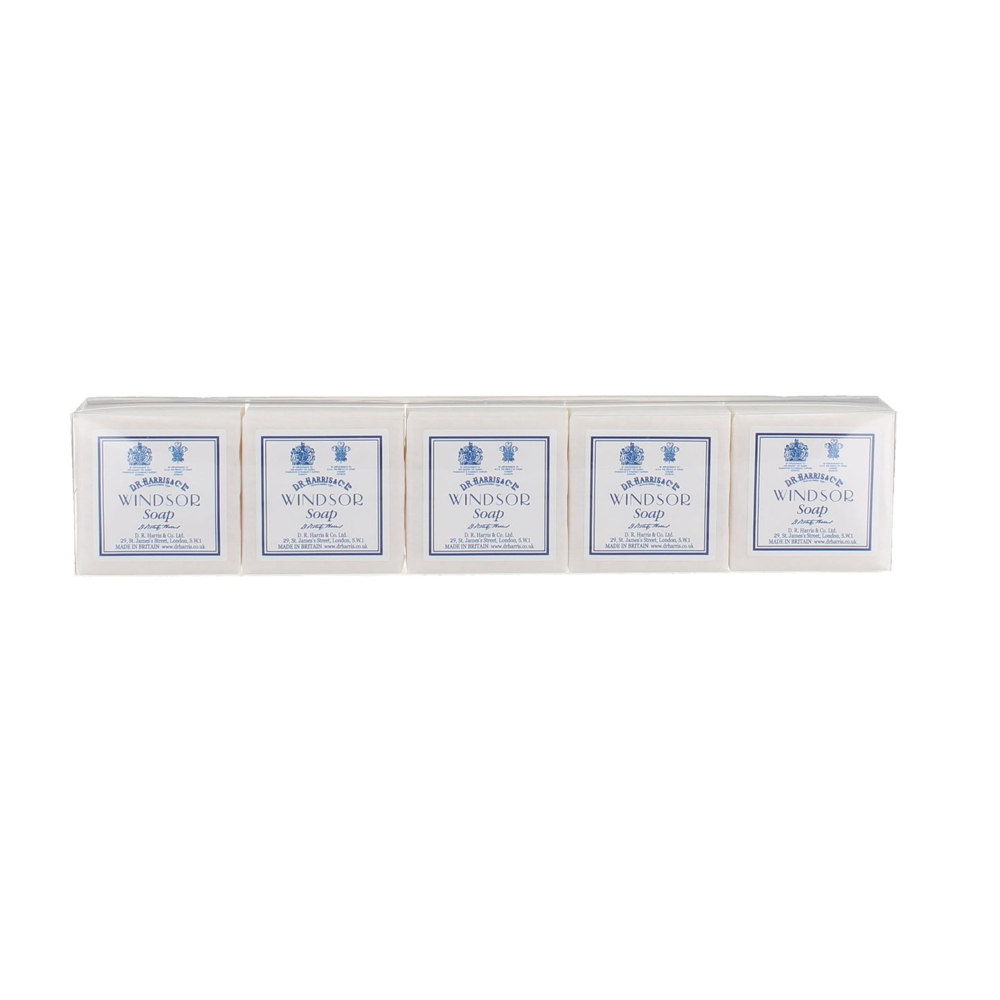 D.R. Harris Windsor Guest Soap 5 x 40g pack of triple-milled soap bars