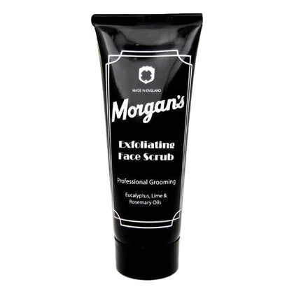 Morgans Exfoliating Scrub 100ml tube with ivory palm seed powder for smoother looking skin