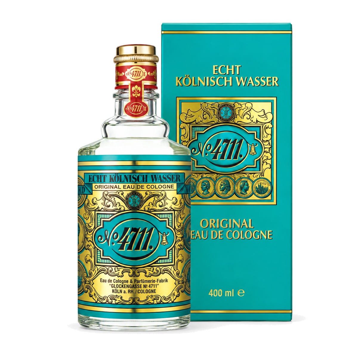 4711 Original Eau de Cologne 400ml splash bottle and carton