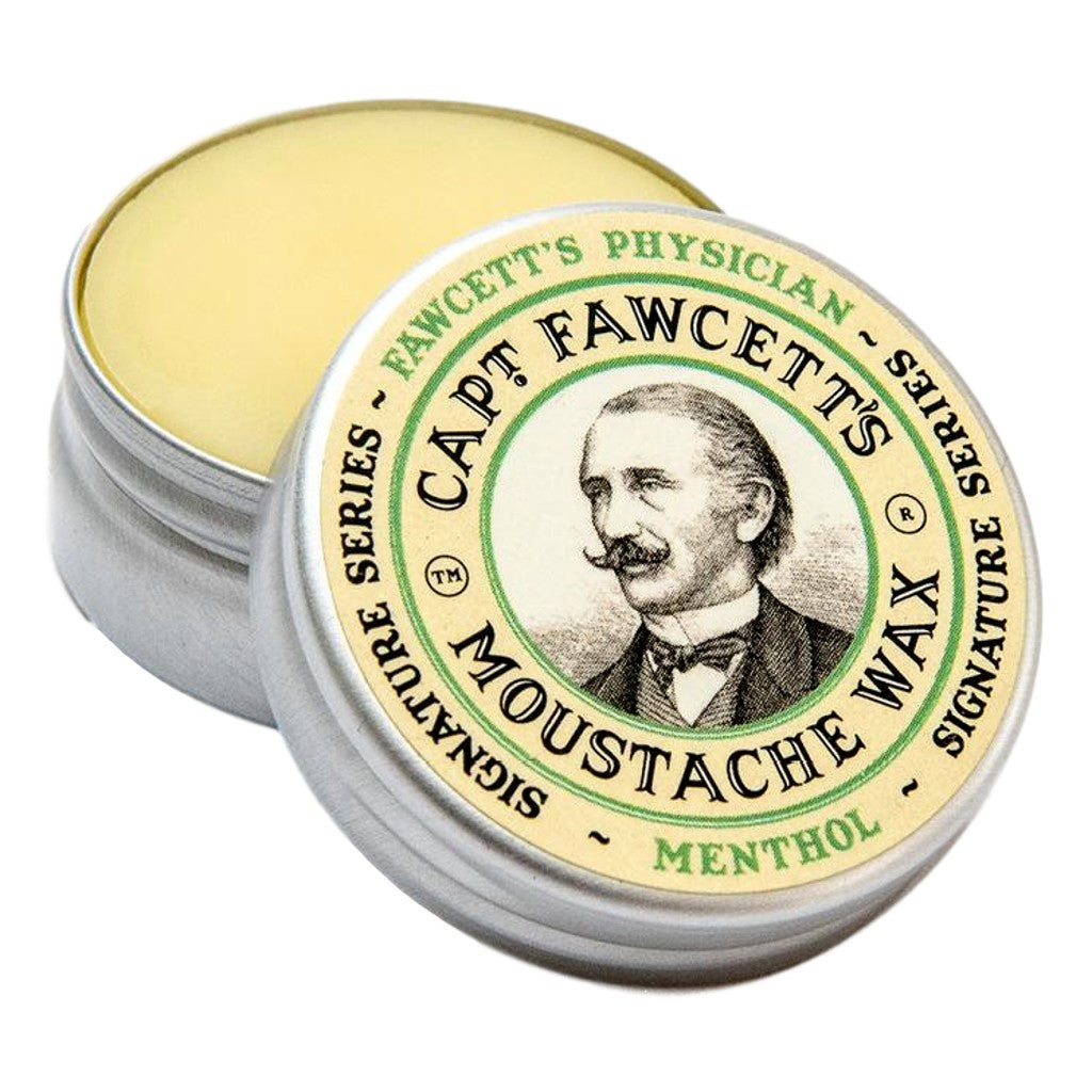 Captain Fawcett Physician Menthol Moustache Wax In Aluminium Tin Supporting Men’s Mental Health