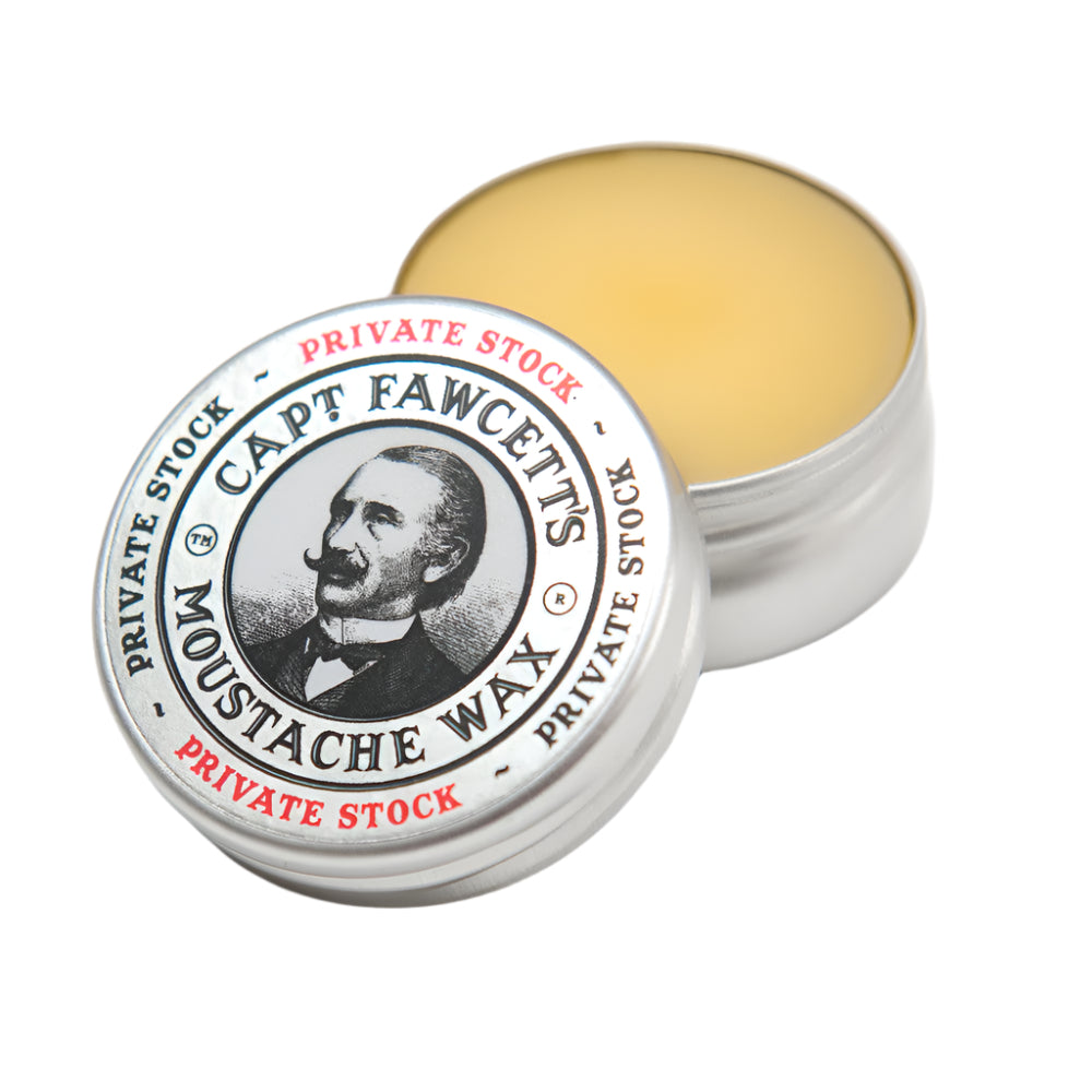 Captain Fawcett Private Stock Moustache Wax 15ml In Aluminium Tin