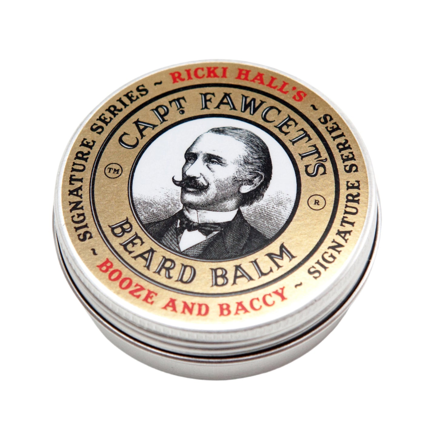 Captain Fawcett Booze & Baccy Beard Balm 60ml In Screw-Top Tin
