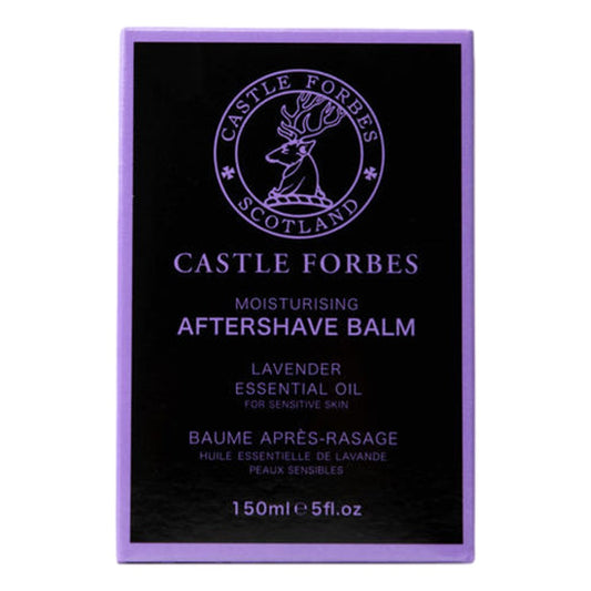 Castle Forbes Lavender Aftershave Balm – 150ml Bottle, Soothing Formula With Witch Hazel And Lavender Oil - Carton