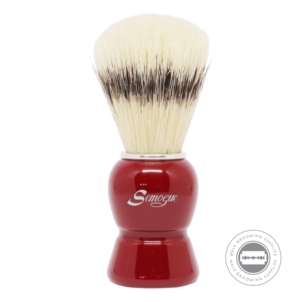 Semogue Galahad-C3 Imperial Red Shaving Brush With Premium Boar IB Knot And Glossy Resin Handle