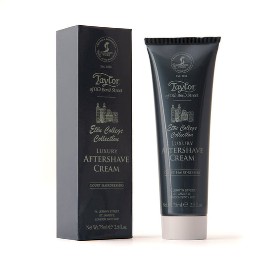 Taylor of Old Bond Street Eton College Aftershave Cream – 75ml Tube, Citrus & Patchouli Fragrance, For Face Or Body.