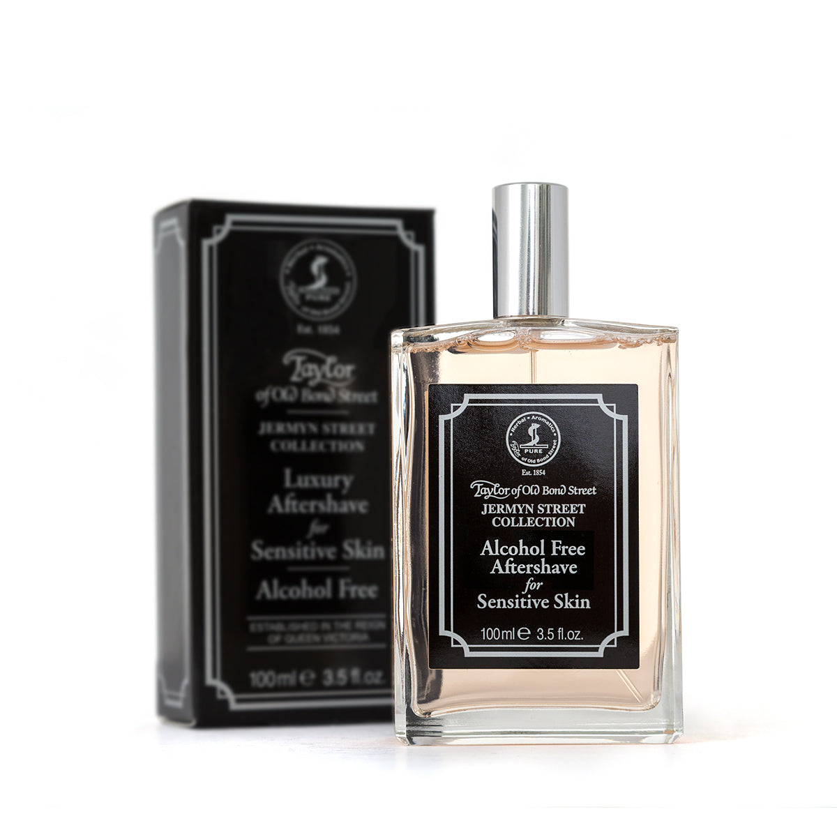Taylor of Old Bond Street Jermyn Street Aftershave Lotion – 100ml, Alcohol-Free, Soothing For Sensitive Skin.