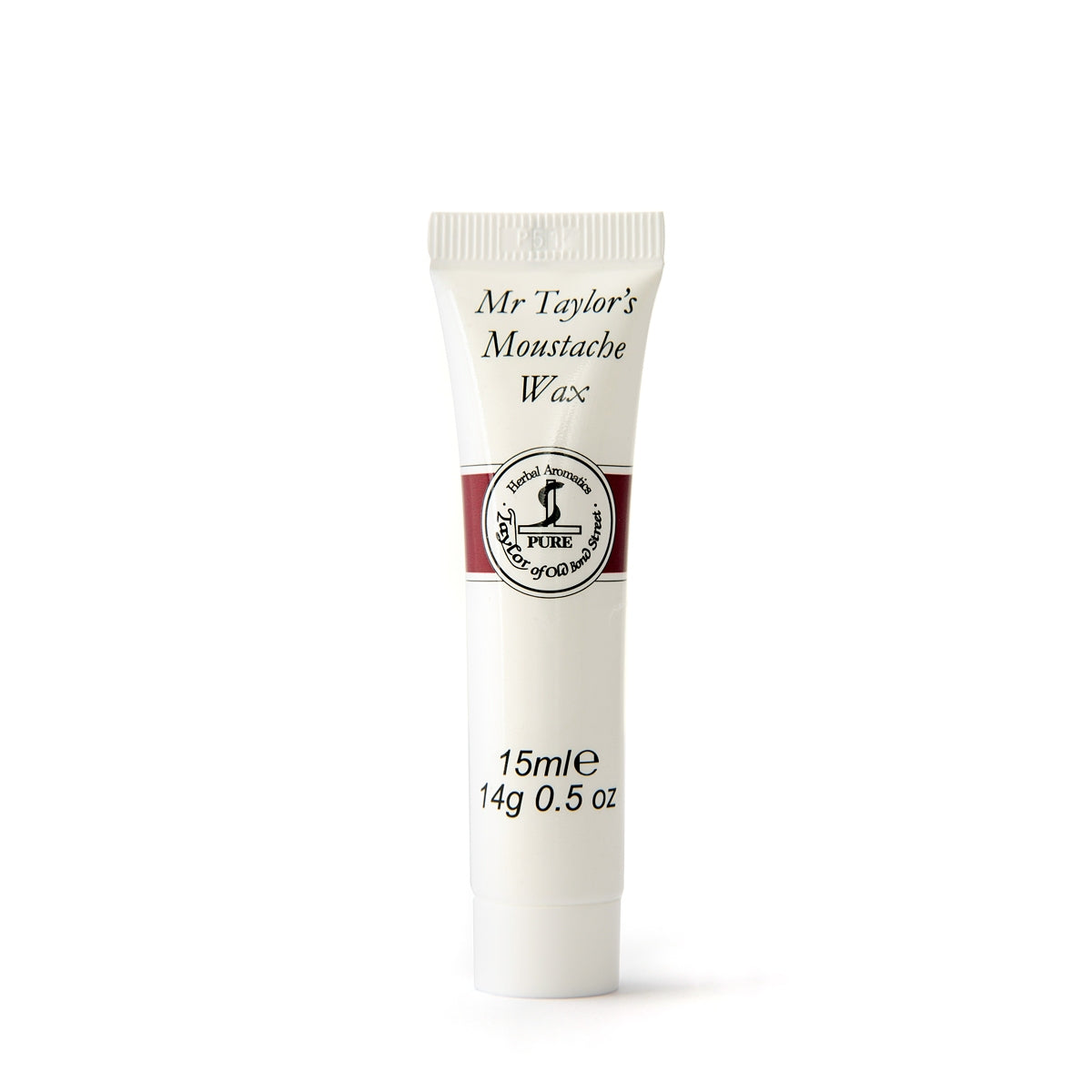 Taylor of Old Bond Street Moustache Wax – 15ml Tube, Firm Hold For Moustache Styling, Made In The UK.