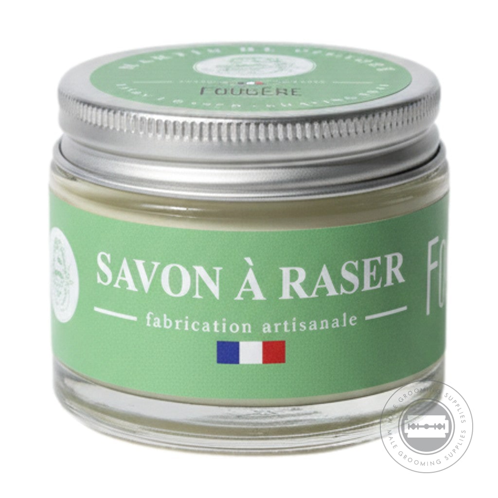 Martin De Candre Fougère Shaving Soap jar with aluminium lid classic French shaving soap fragrance - 50g