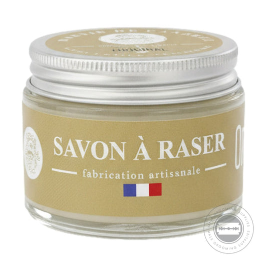 Martin De Candre Original Shaving Soap jar with aluminium lid in classic French shaving soap format - 50g