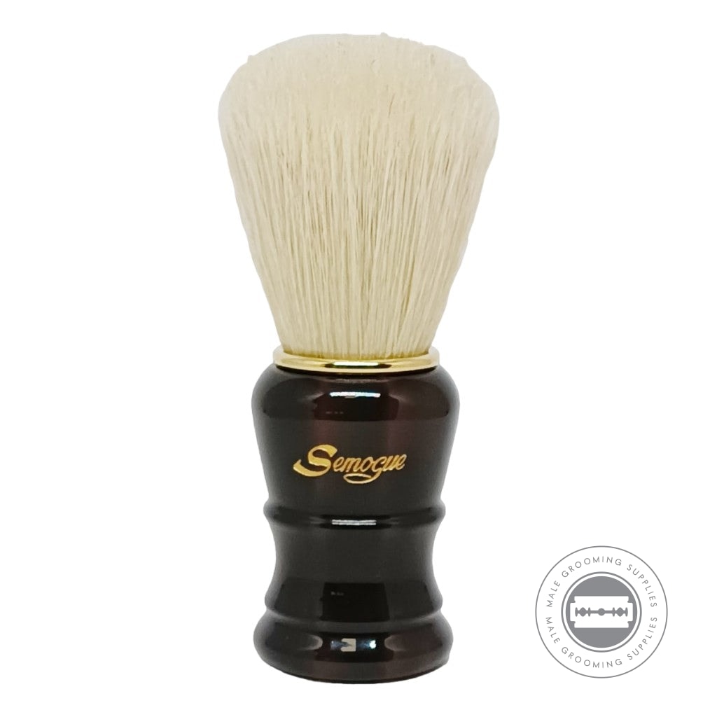 Semogue Pegasus-C7 Tortoiseshell Shaving Brush With Selected Premium Boar Knot And Glossy Resin Handle