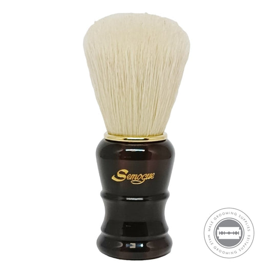 Semogue Pegasus-C7 Tortoiseshell Shaving Brush With Selected Premium Boar Knot And Glossy Resin Handle