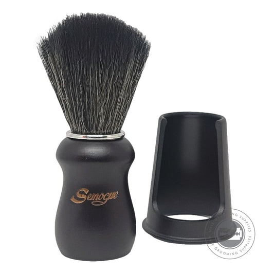 Semogue Pharos-C3 Synthetic Shaving Brush – Matte Black Beech Handle With 22mm Knot