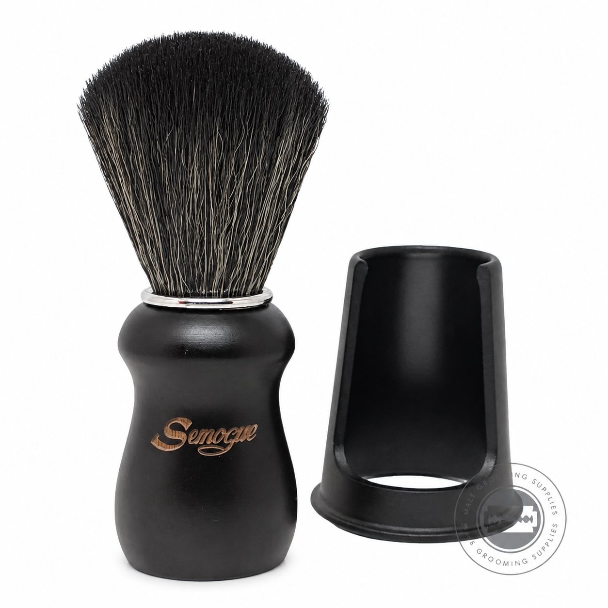 Semogue Pharos-C3 Synthetic Shaving Brush – Black – Male Grooming Supplies