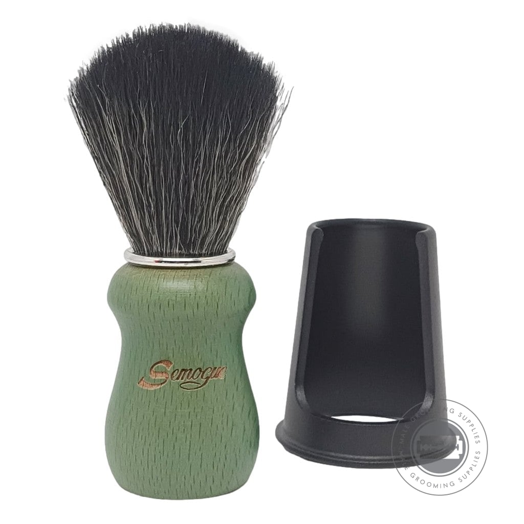 Semogue Pharos-C3 Synthetic Shaving Brush – Ocean Green Beech Handle With 22mm Fan Knot