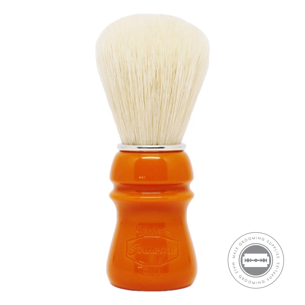 Semogue SOC-C5 Selected Premium Boar Shaving Brush, Butterscotch Resin Handle, 24mm Knot.