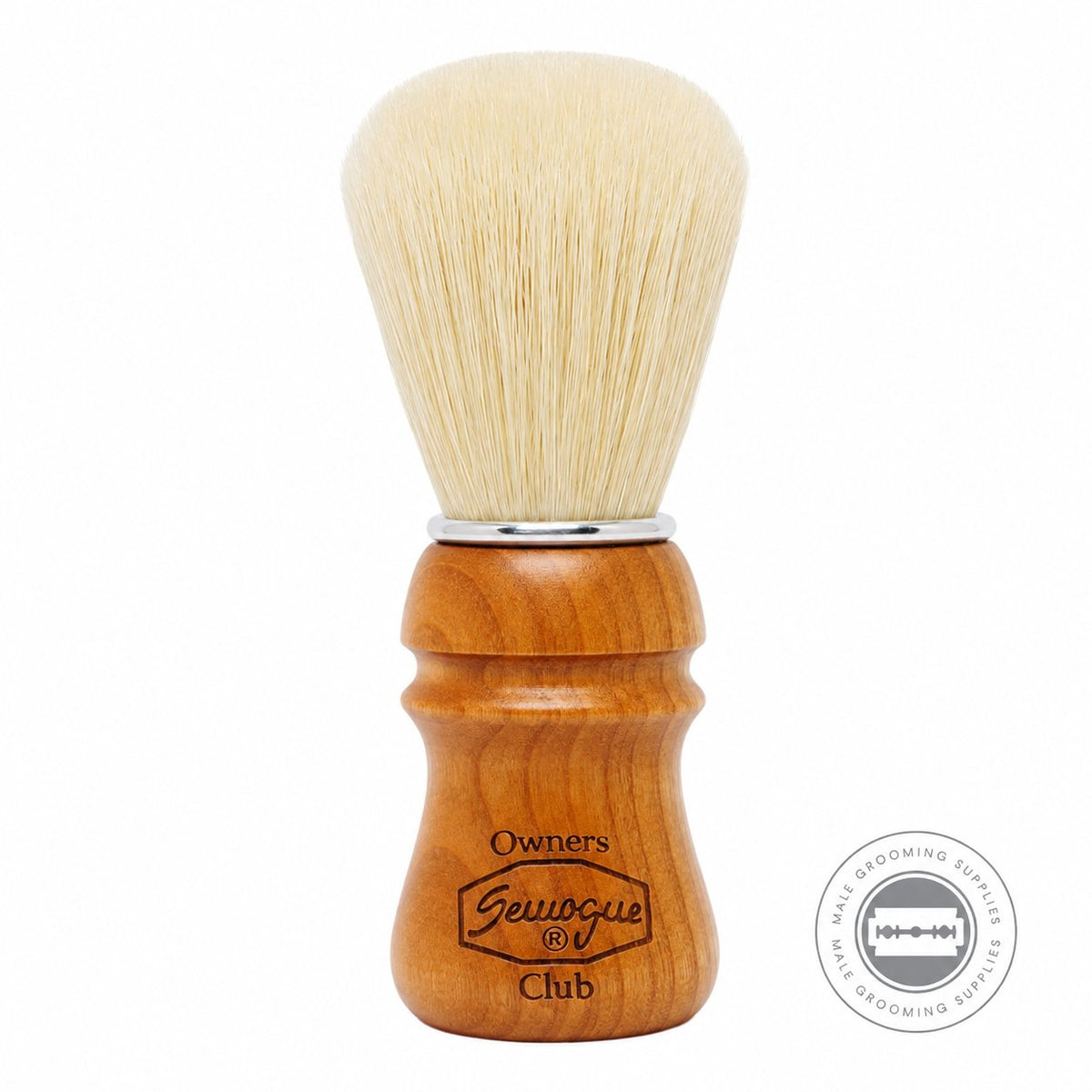 Semogue SOC-C5 Selected Premium Boar Shaving Brush – Cherry Wood – Male Grooming Supplies