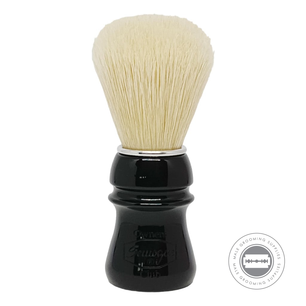 Semogue SOC-C5 Selected Premium Boar Shaving Brush, Jet Black Resin Handle, 24mm Knot.