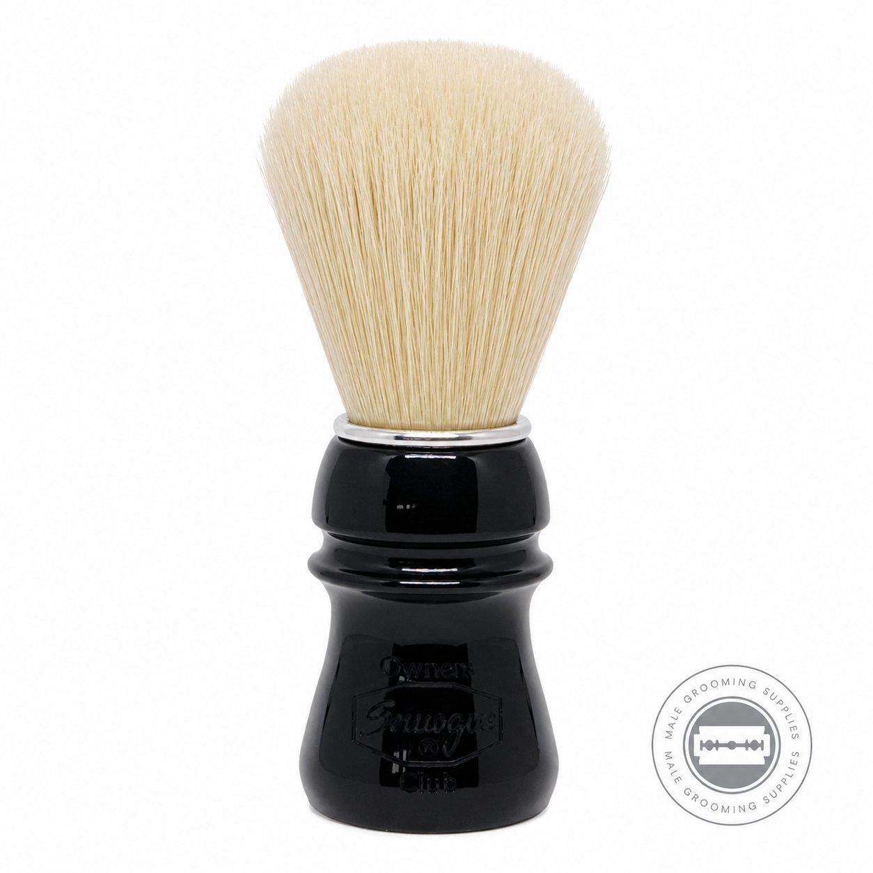 Semogue SOC-C5 Selected Premium Boar Shaving Brush – Jet Black – Male Grooming Supplies