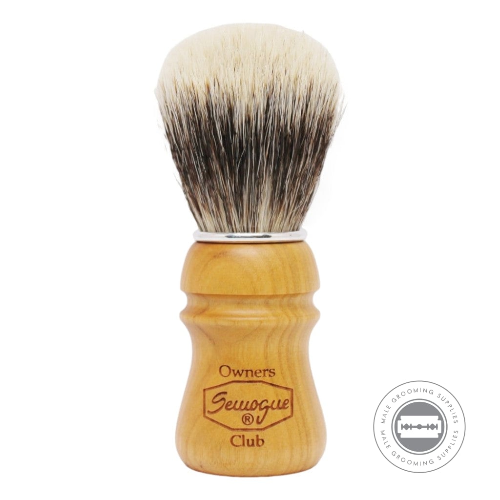 Semogue SOC-C5 Finest Mistura Shaving Brush, Cherry Wood Handle, Premium Boar & Badger Blend.