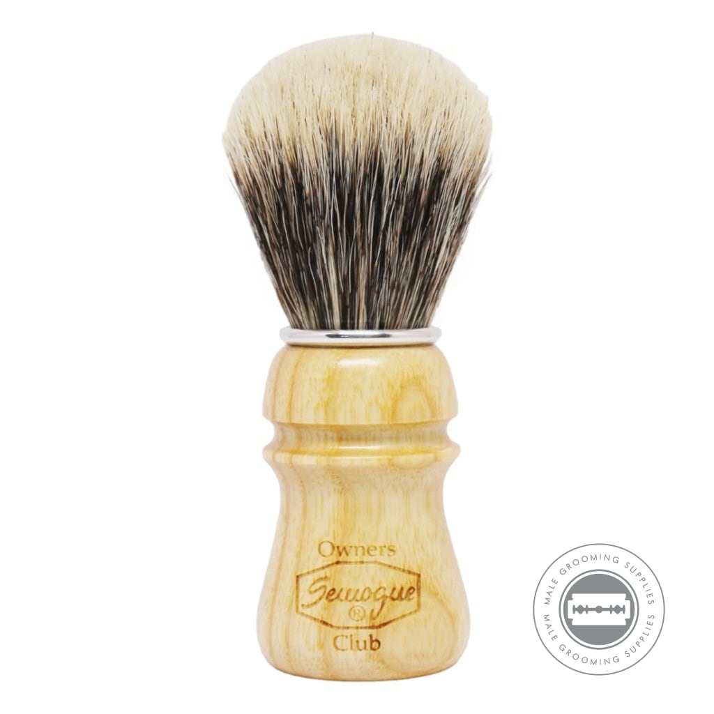 Semogue SOC-C5 Finest Mistura Shaving Brush, Ash Wood Handle, Premium Boar & Badger Blend.