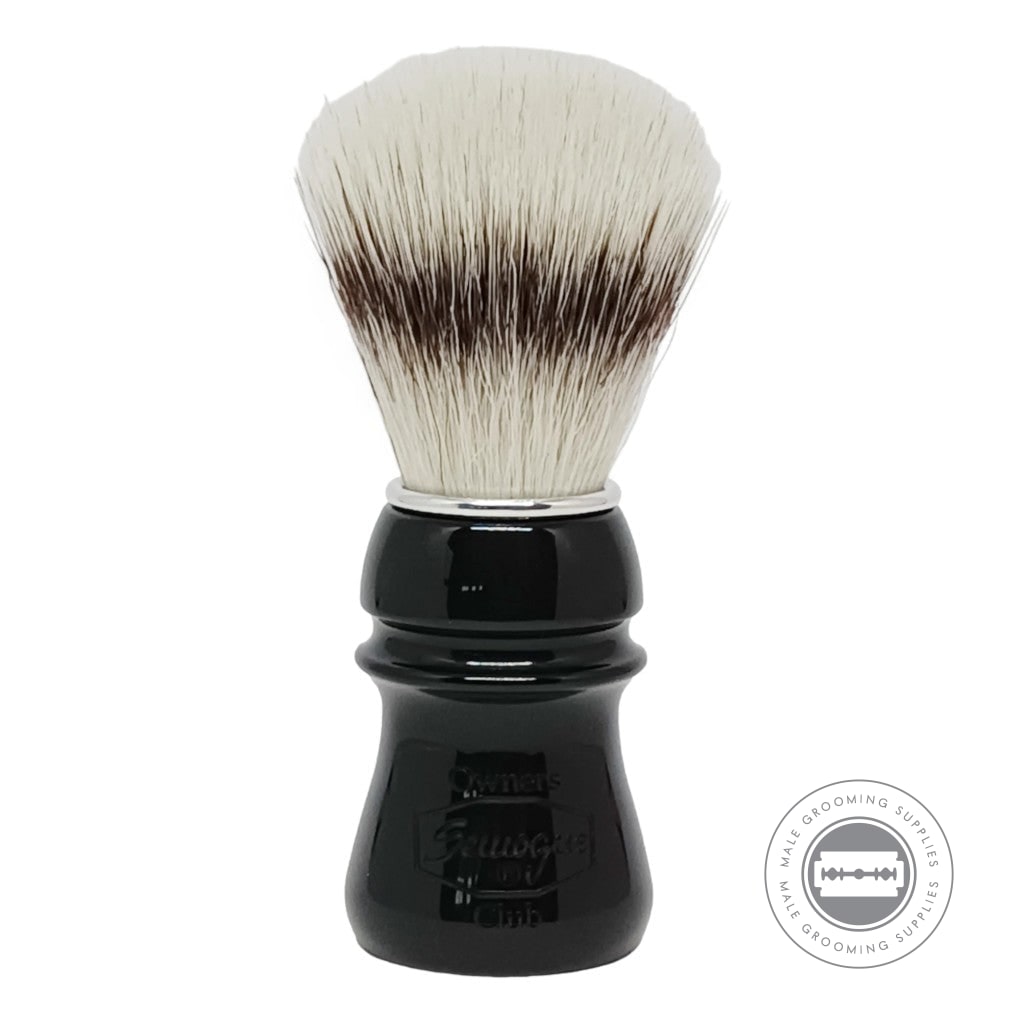 Semogue SOC-C5 Sylver Synthetic Shaving Brush - Jet Black
