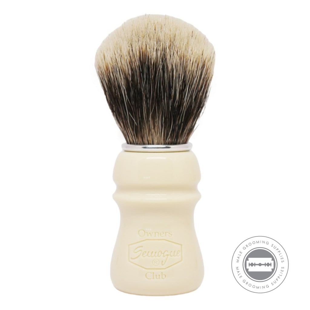 Semogue SOC-C5 Finest Badger Shaving Brush, Glossy Taj Resin Handle, Premium Badger Hair.