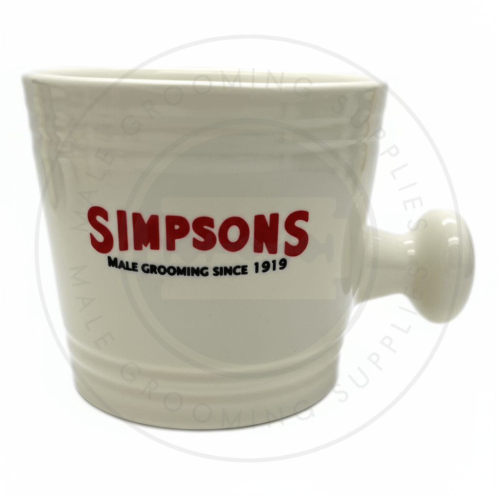 Small Simpsons ceramic shaving cup for lathering