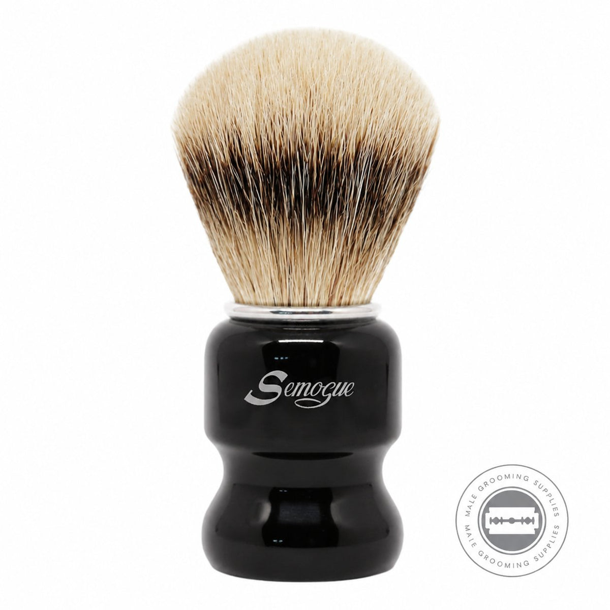 Semogue Torga-C5 Silvertip Badger Shaving Brush - Jet Black – Male Grooming Supplies