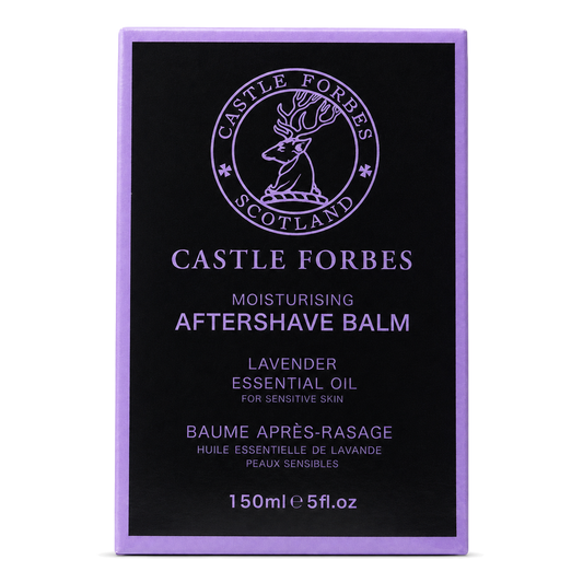 Castle Forbes Lavender Aftershave Balm – 150ml Bottle, Soothing Formula With Witch Hazel And Lavender Oil - Carton