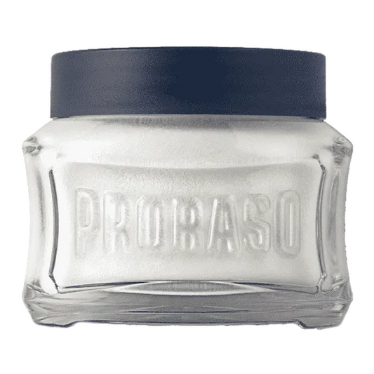 Proraso Blue Pre-Shave Cream 100ml with aloe vera and vitamin E for comfortable shaving
