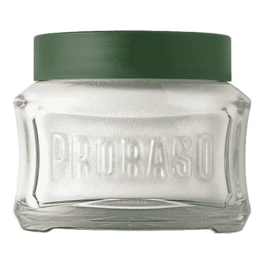 Proraso Green Pre-Shave Cream 100ml with eucalyptus oil and menthol for comfortable shaving