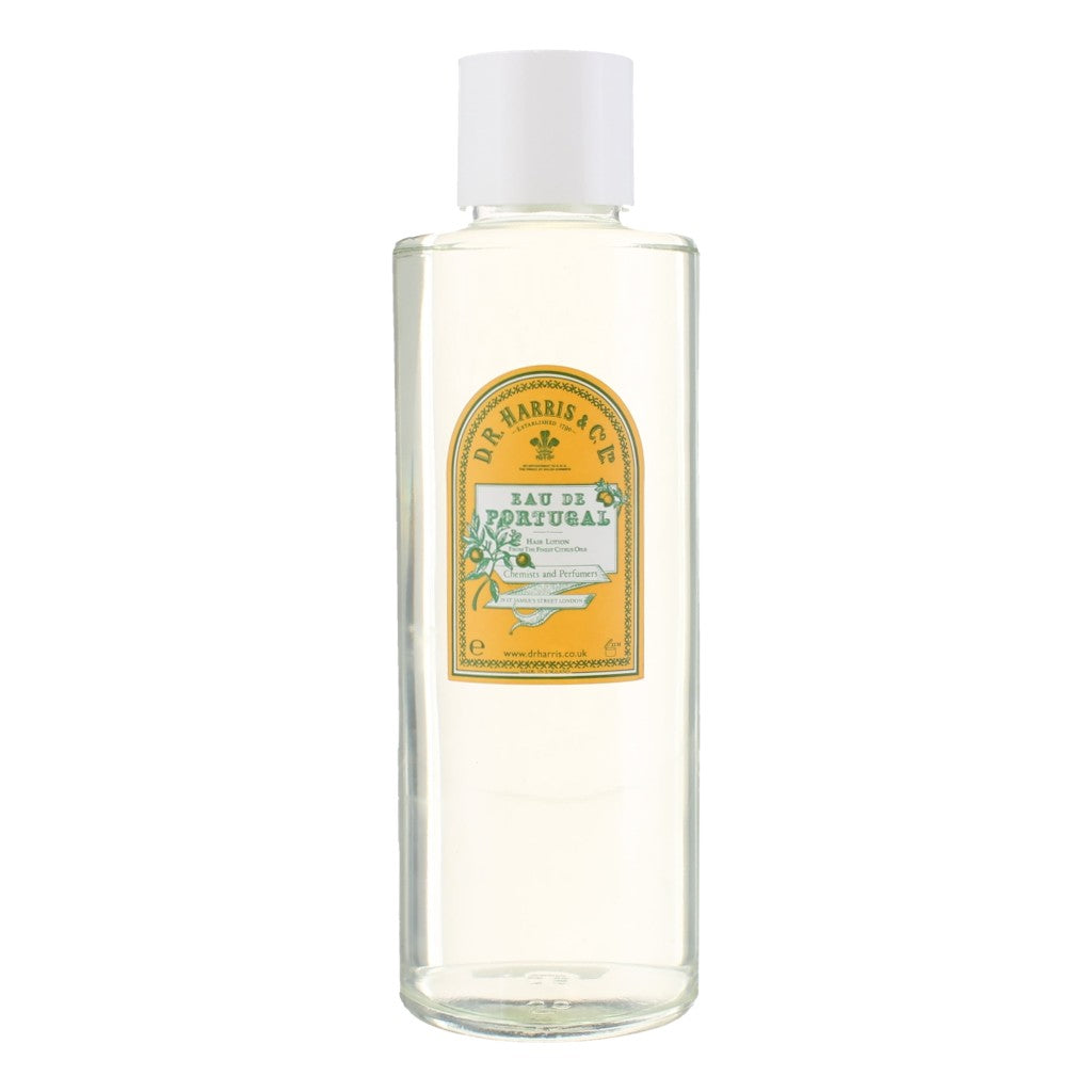 Bottle of D.R. Harris & Co Eau de Portugal 500ml on a white background