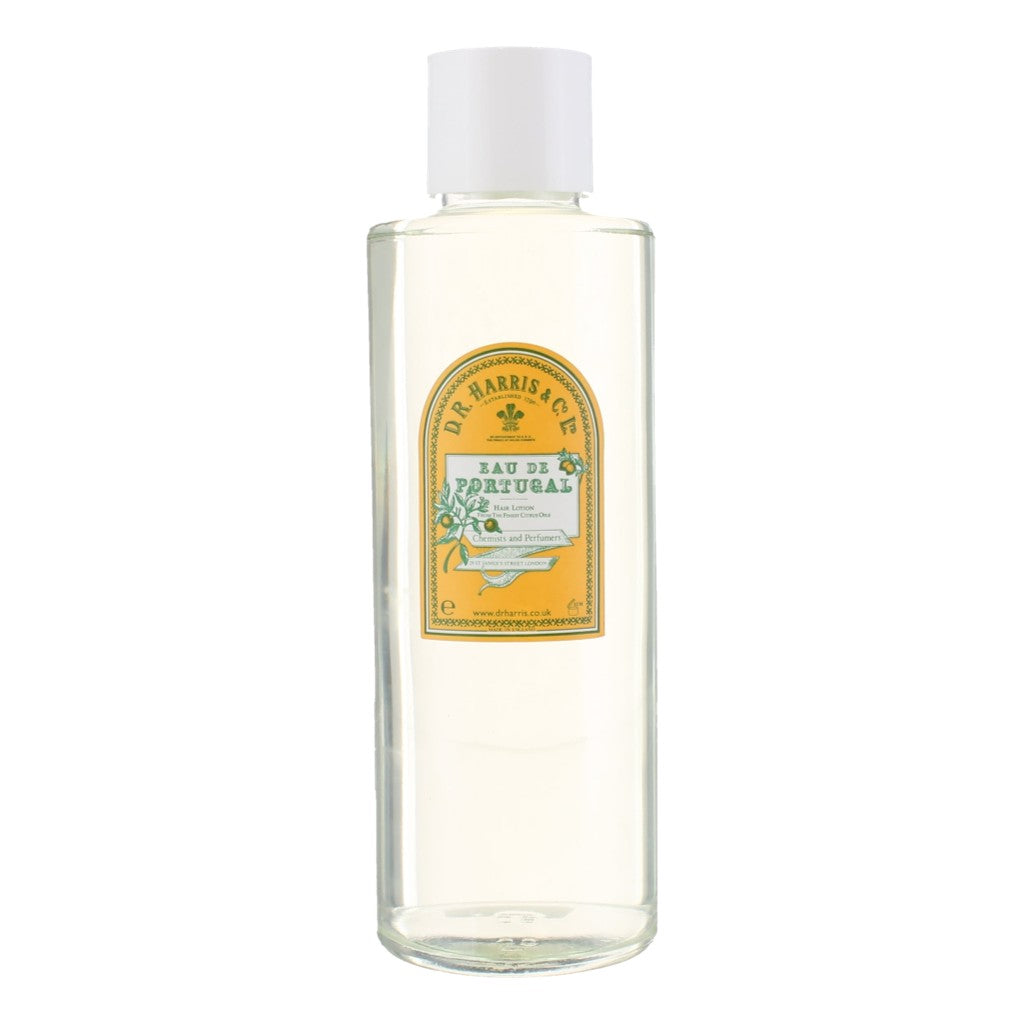 Bottle of D. R. Harris & Co Eau de Portugal No Oil 500ml on a white background