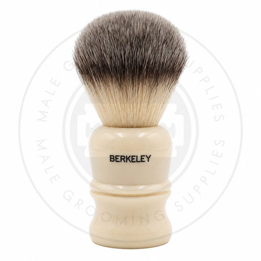 Simpson Berkeley 46 faux ivory Sovereign synthetic brush, back – Male Grooming Supplies