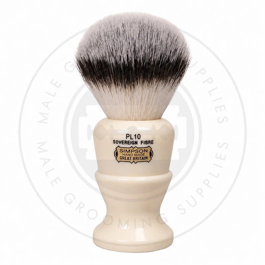 Simpson Polo Sovereign Synthetic Shaving Brush – Male Grooming Supplies