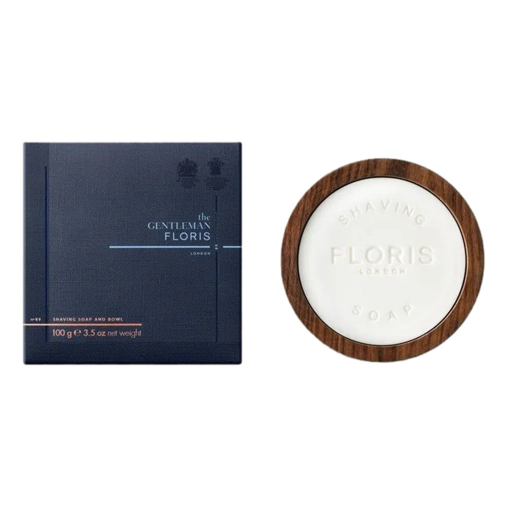 Floris No.89 Shaving Soap In A Wooden Bowl 100g
