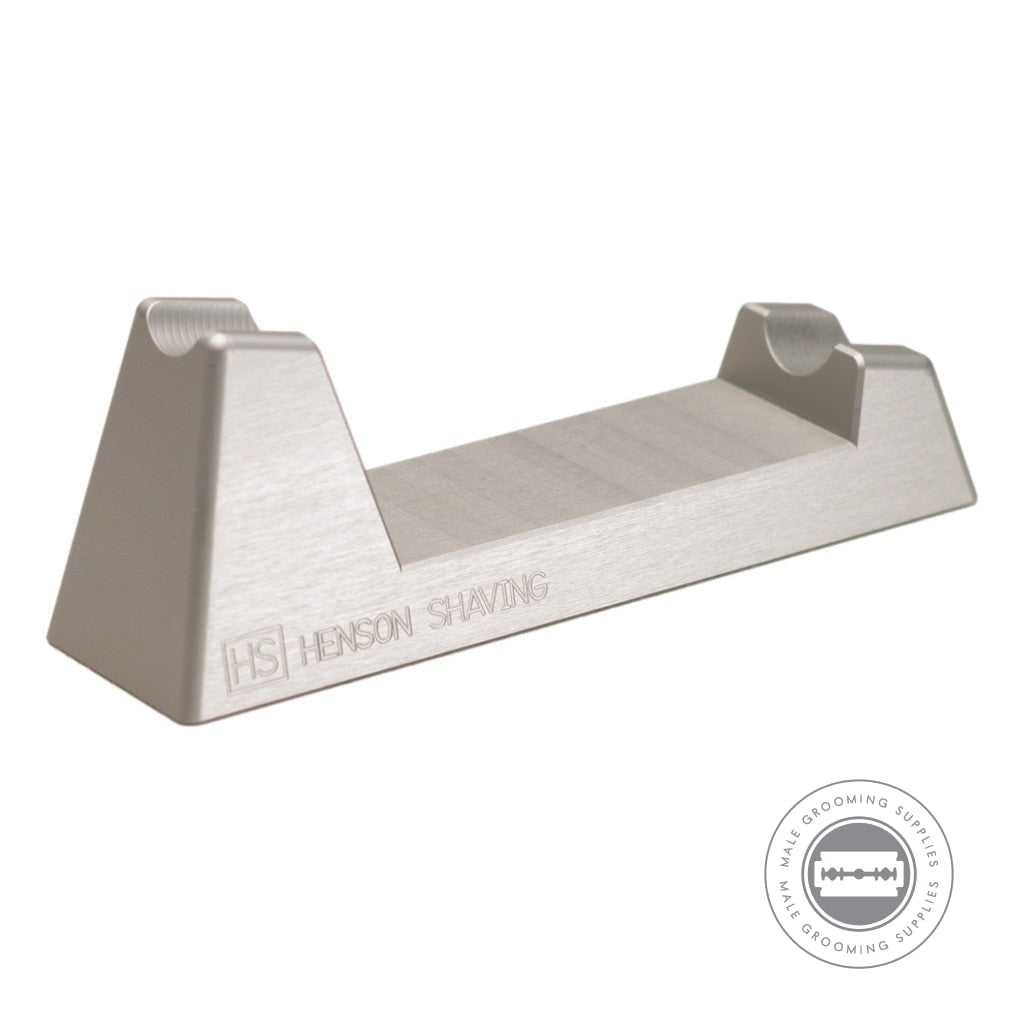 Front view of the Henson Razor Stand, designed for secure razor storage and enhanced durability with a modern aesthetic.