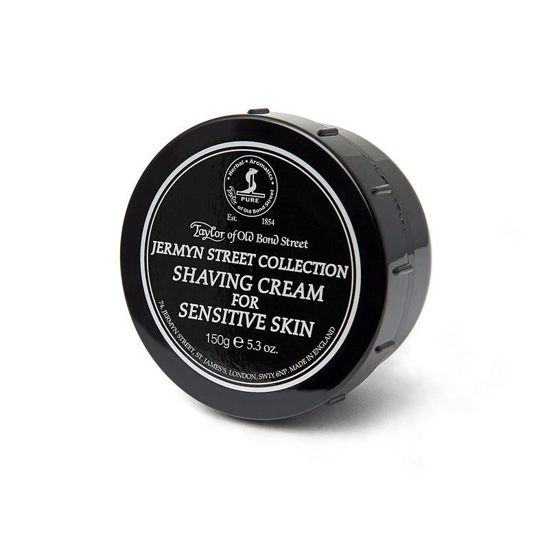 Taylor of Old Bond Street Jermyn Street Shaving Cream Bowl – 150g, Allergen-Free For Sensitive Skin.