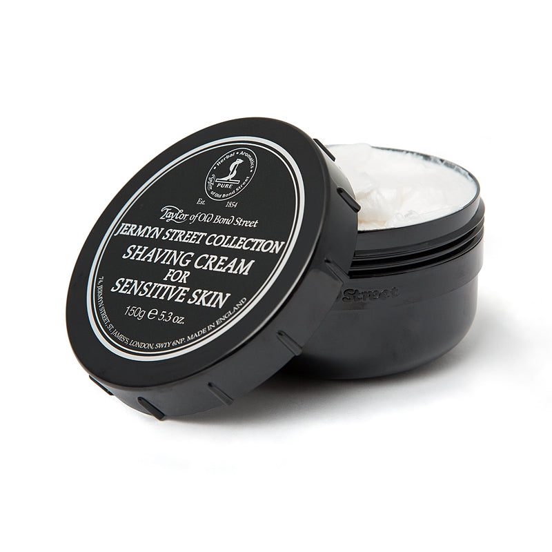 Taylor of Old Bond Street Jermyn Street Shaving Cream Bowl – 150g, Allergen-Free For Sensitive Skin.