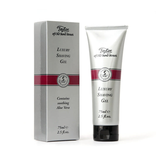 Taylor of Old Bond Street Luxury Shaving Gel – 75ml Tube, Aloe Vera Formula For Smooth Shaving.