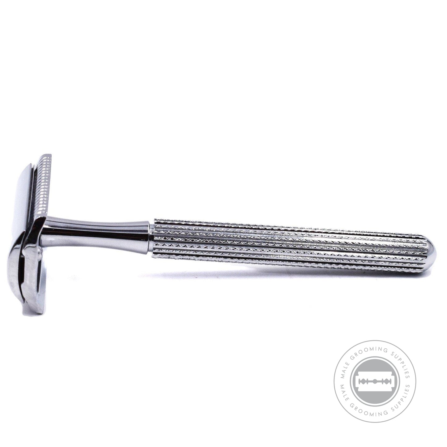 Side view of the Parker Model No. 78R-CH showcasing the textured chrome handle and classic closed comb head.