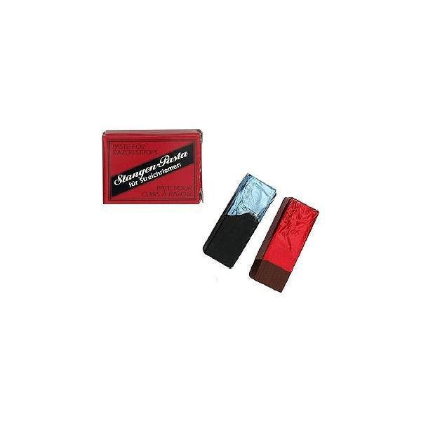 Red & Black Strop Paste Set for sharpening and maintaining razors.