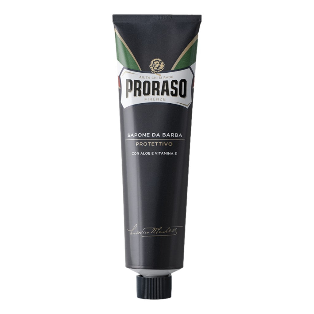Proraso Blue Shaving Cream Tube 150ml with aloe vera and vitamin E for comfortable wet shaving