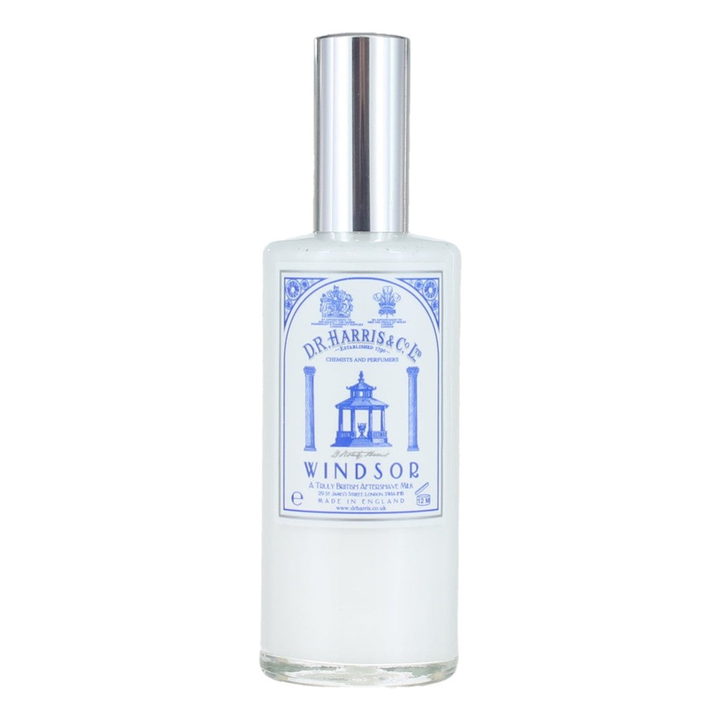 D.R. Harris Windsor Aftershave Milk Alcohol-Free Post-Shave Balm - 100ml Dispenser