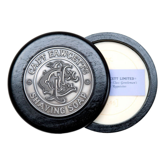 Captain Fawcett Luxurious Shaving Soap 110g In Wooden Bowl