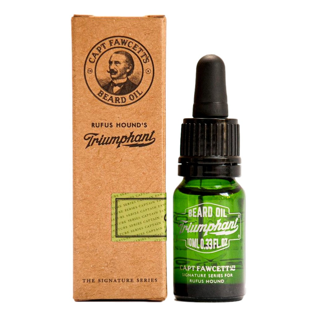 Captain Fawcett Triumphant Beard Oil 10ml Travel Size With Nourishing Ingredients