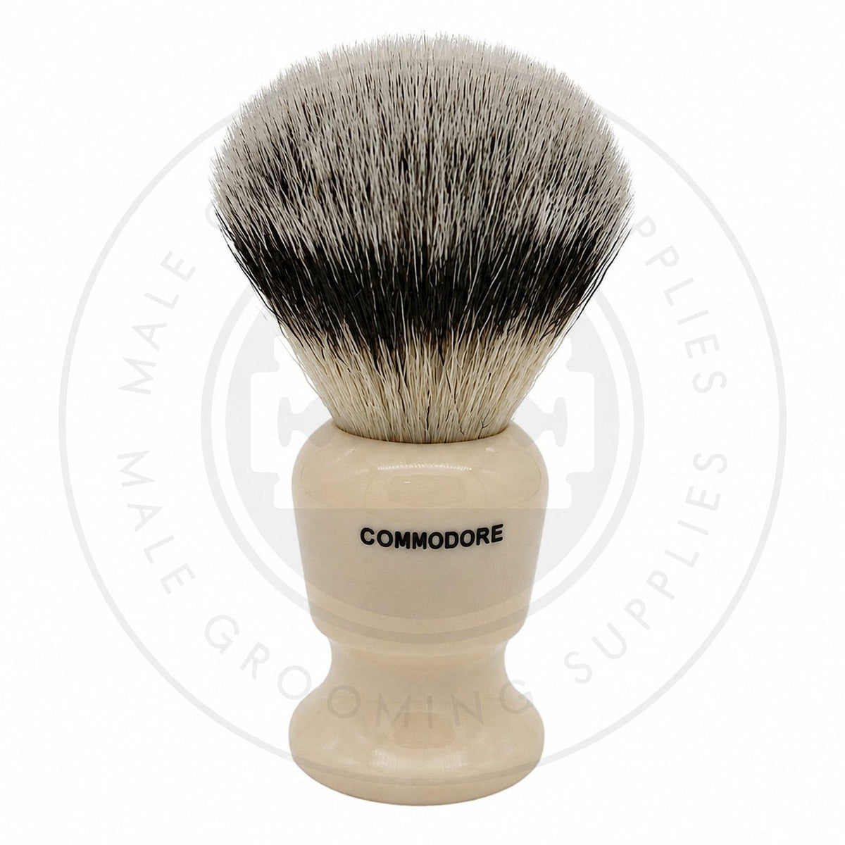 Simpson The Commodore Sovereign Synthetic Shaving Brush back view – Male Grooming Supplies